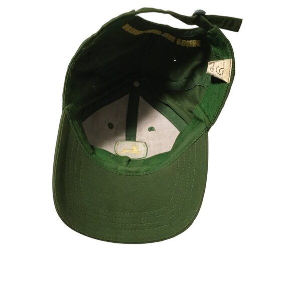 John Deere Trucker Cap Hat Hargrove Crop Insurance Adjustable Green Classic Logo - Picture 6 of 9